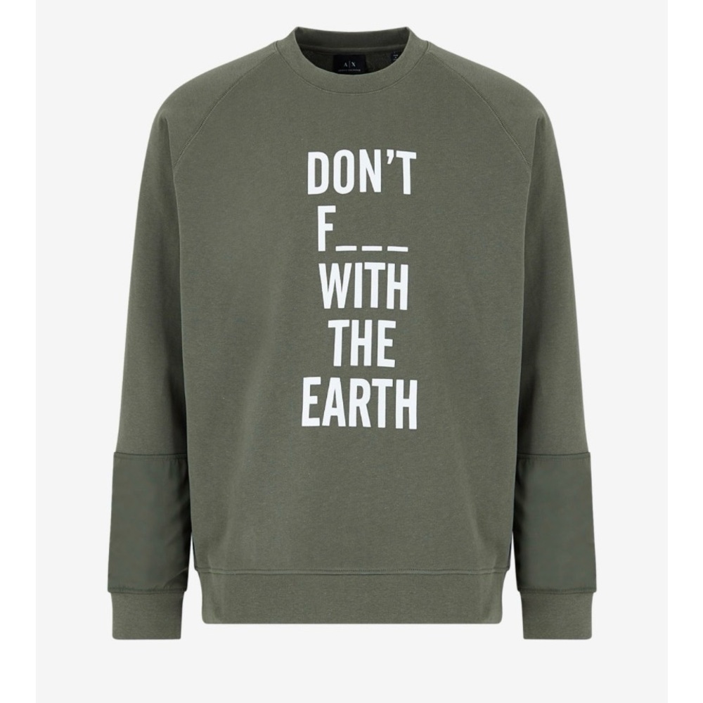 Armani Exchange Green Crewneck Sweatshirt. Size S